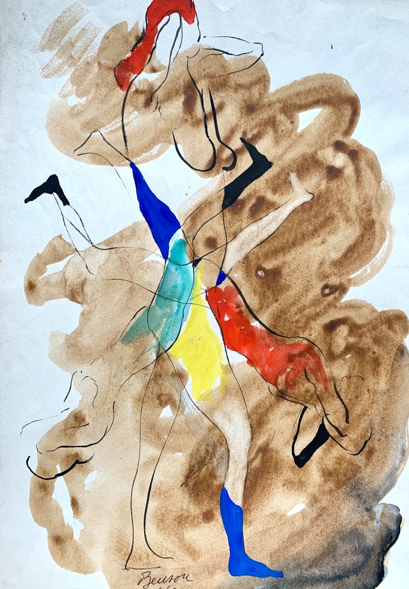 "Spinning" by John William Benson, Image 1.