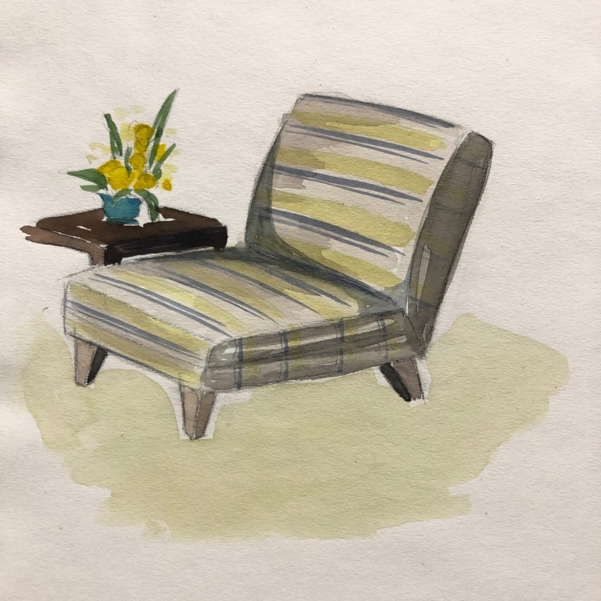 Mid Century Chair by Kathy Williams, Image 1.