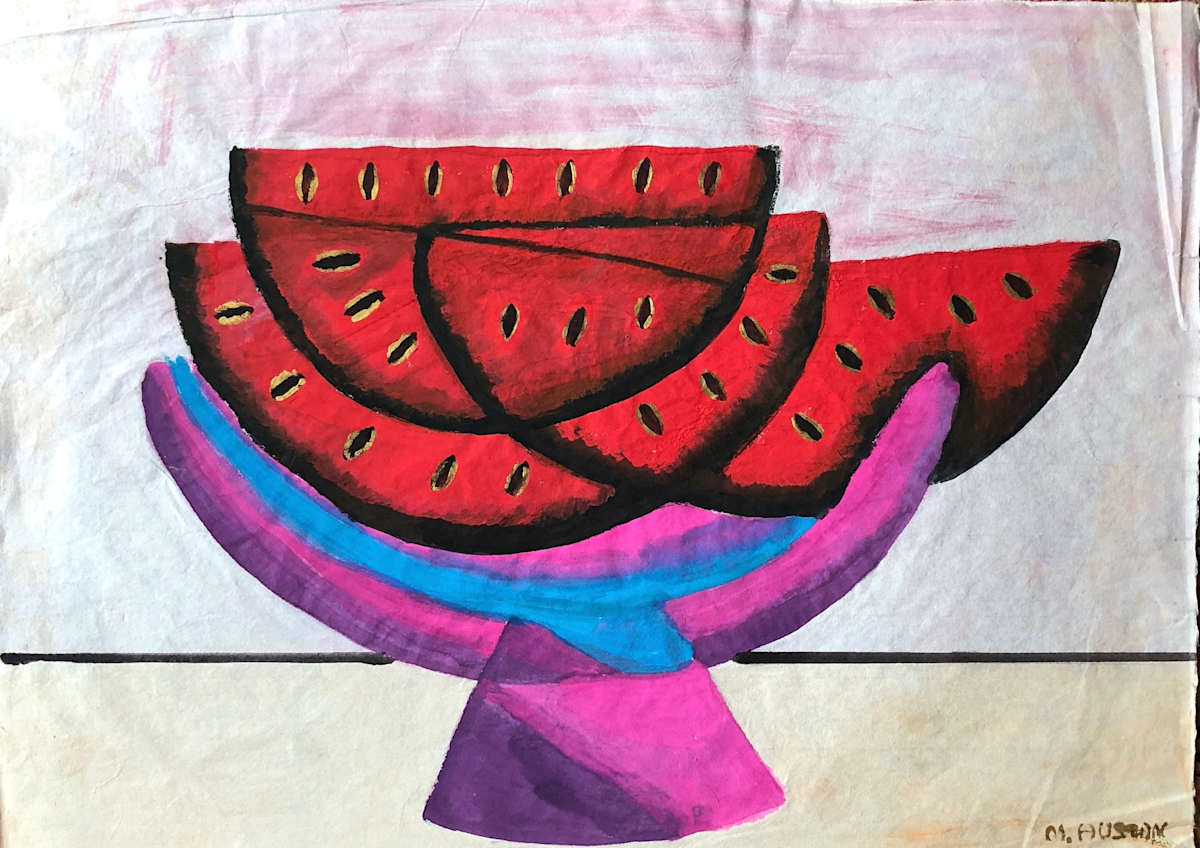 Watermelons in a Bowl by Unidentifiable Signature 