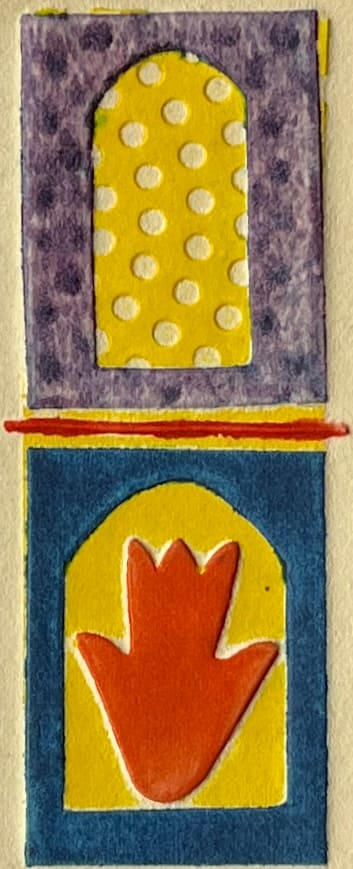 1960s "Metaphor" Abstract Collagraph NY Artist Myril Adler by Myril Adler, Image 6.