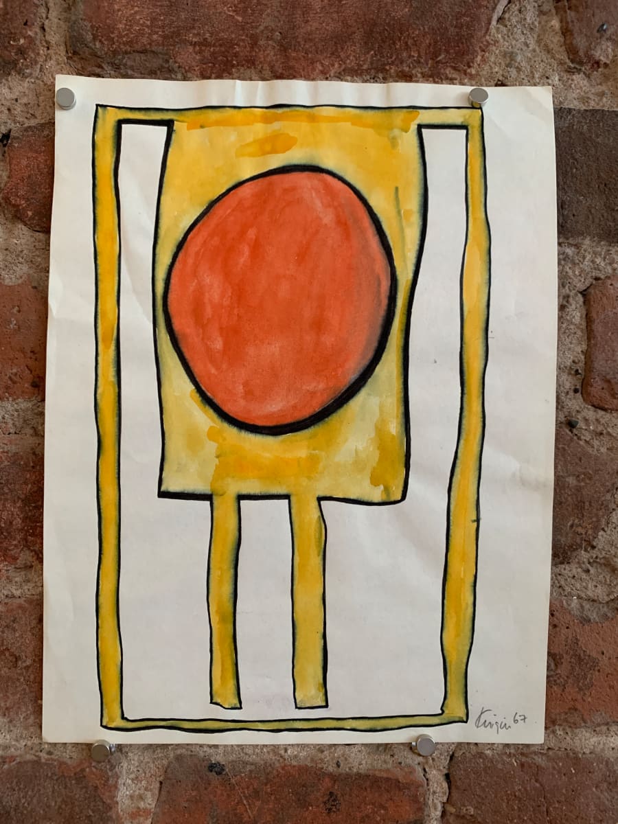 Abstract 1 Orange and Yellow by Michael Knigin 