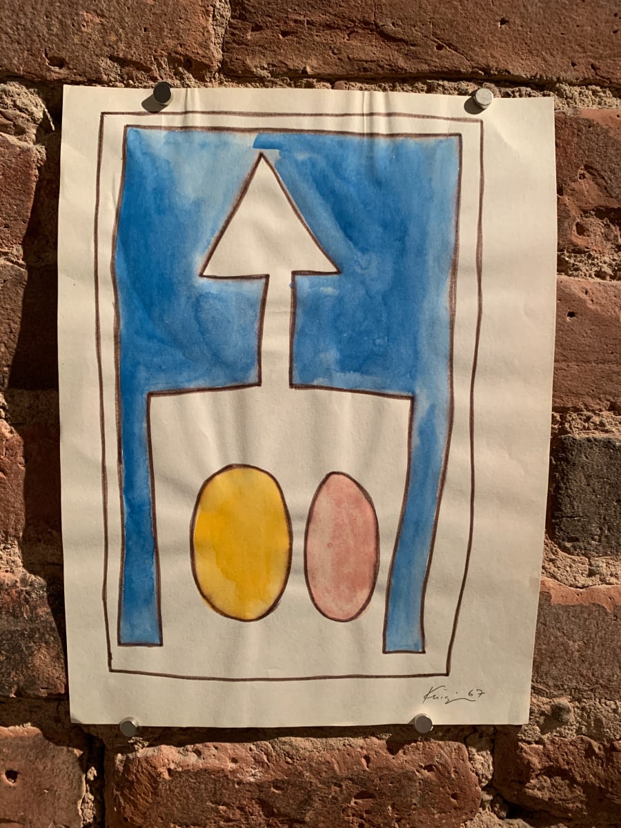 Abstract 4 Pink, Blue and Yellow by Michael Knigin 