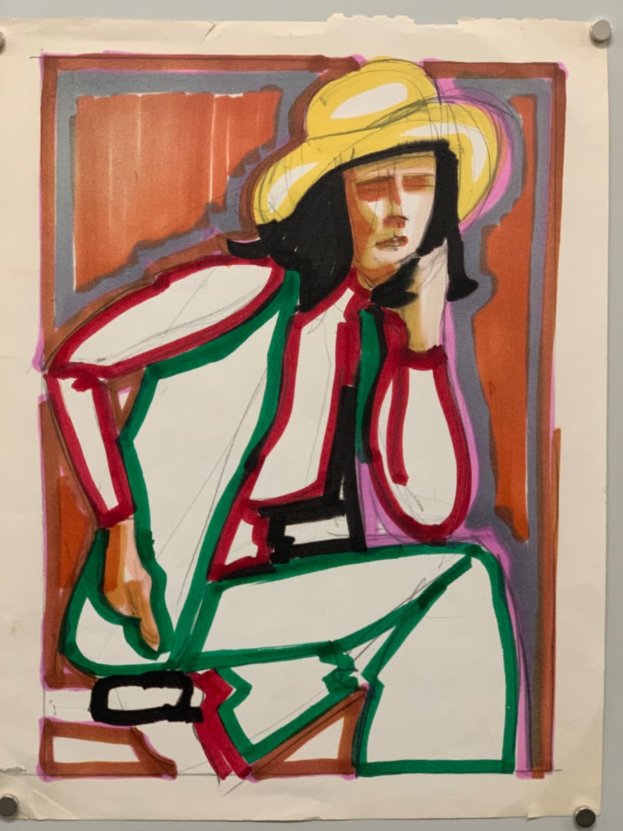 "Lady with Yellow Hat" by Mark Luca, Image 1.
