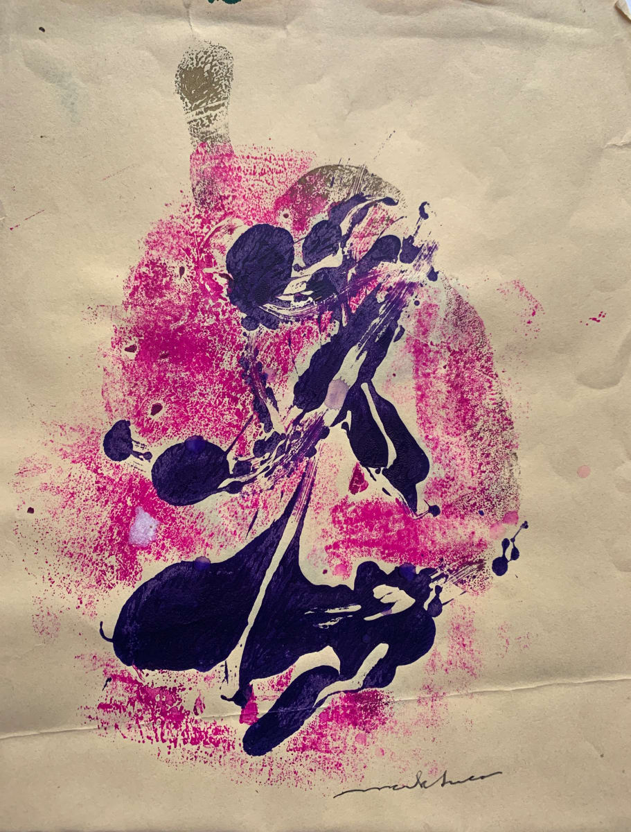 "Pink and Purple Abstract II" by Mark Luca 