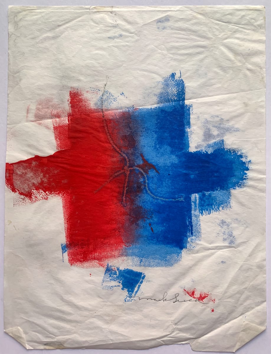 "Red Blue Cross" by Mark Luca, Image 1.