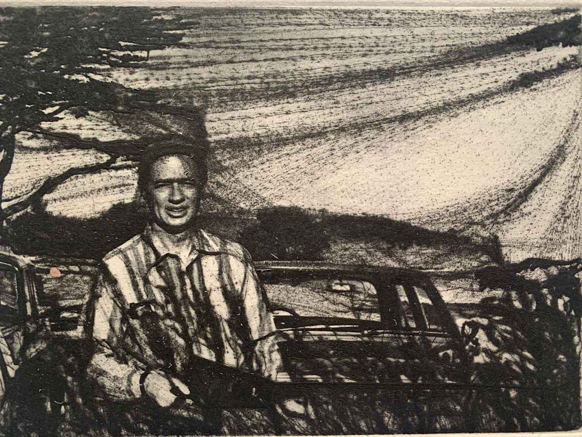 "Man Standing Field" by Mark Luca, Image 1.