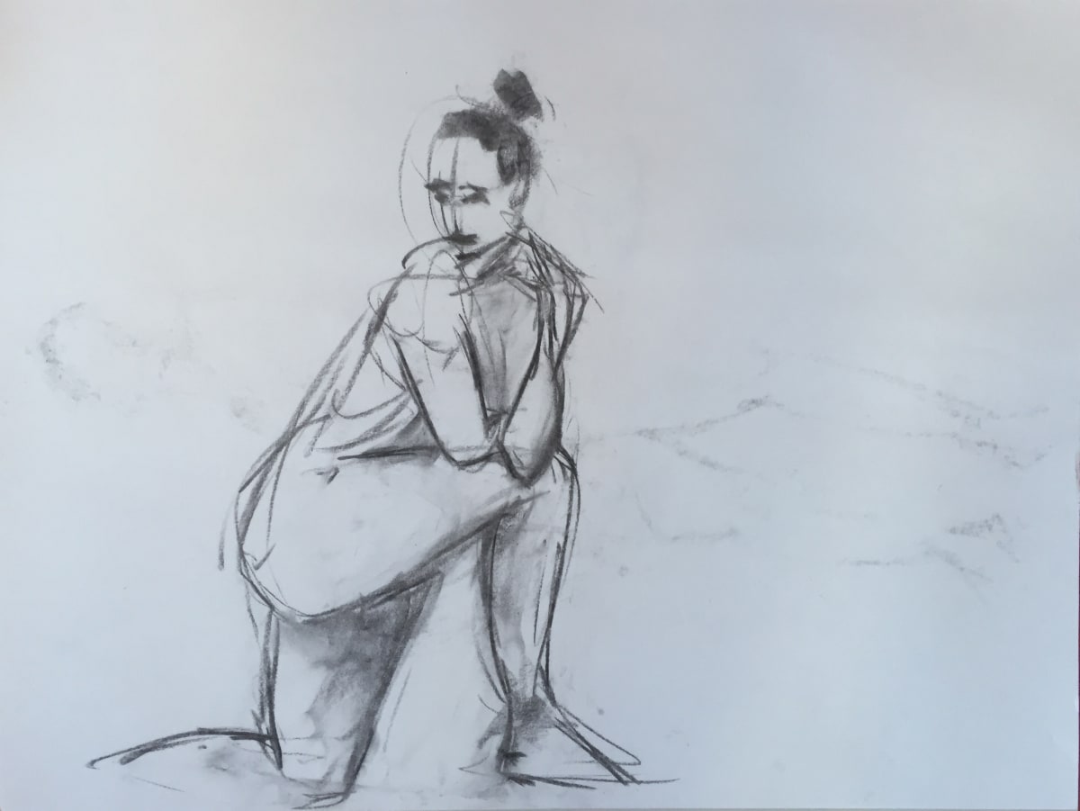 Female Nude Charcoal Drawing 15, Image 1.