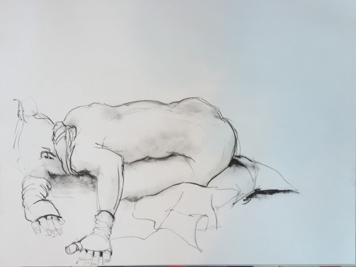 Female Nude Charcoal Drawing 19, Image 1.