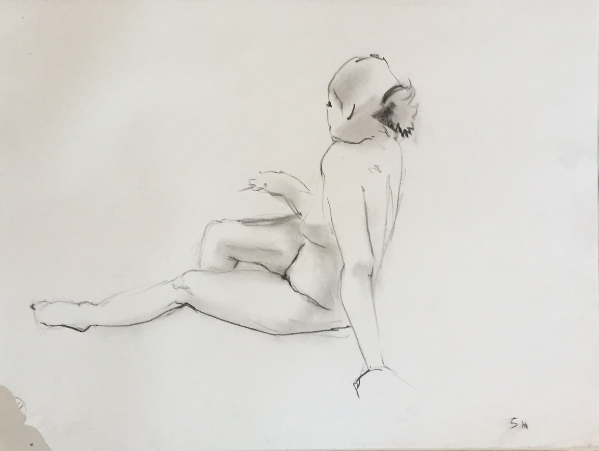 Female Nude Charcoal Drawing 21, Image 1.