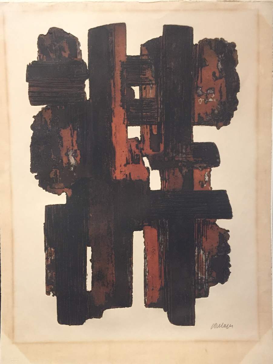 "Eau-Forte IX" by Pierre Soulages, Image 1.