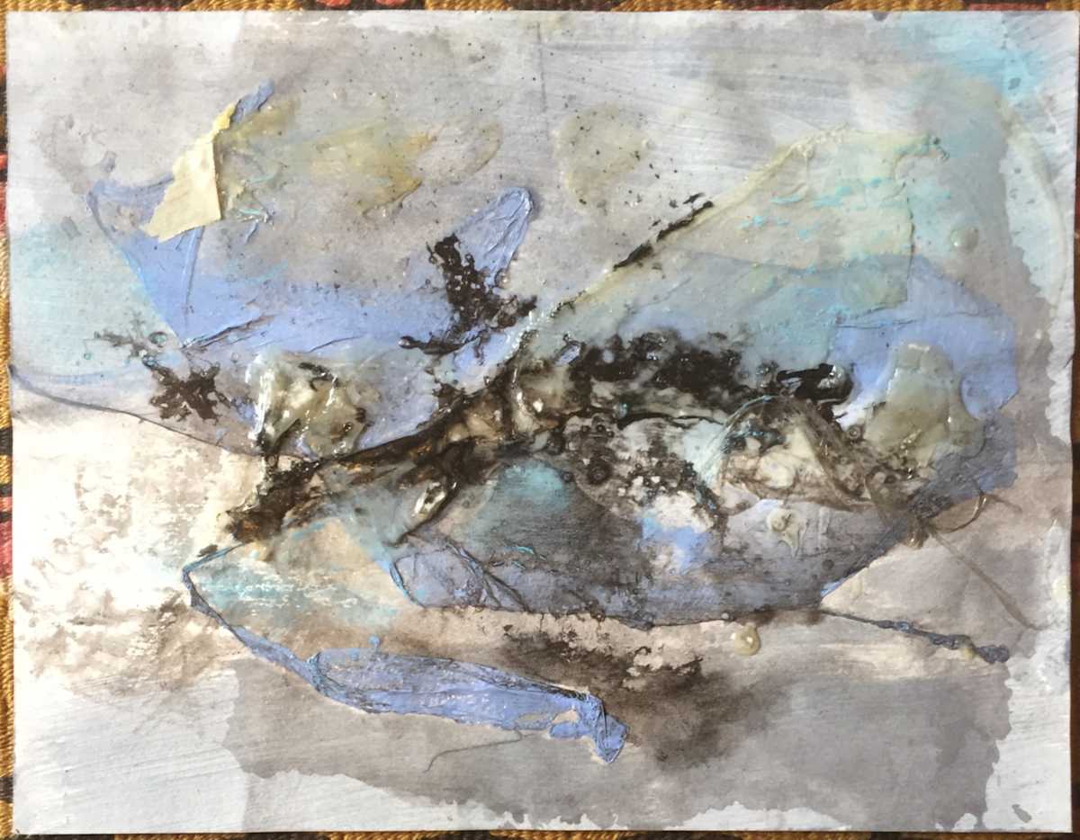 Black Blue and Glue by Patricia Zippin 