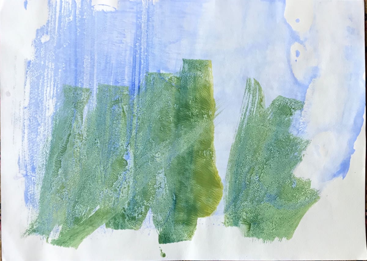 Blue Green Print part 4 by Patricia Zippin, Image 2.