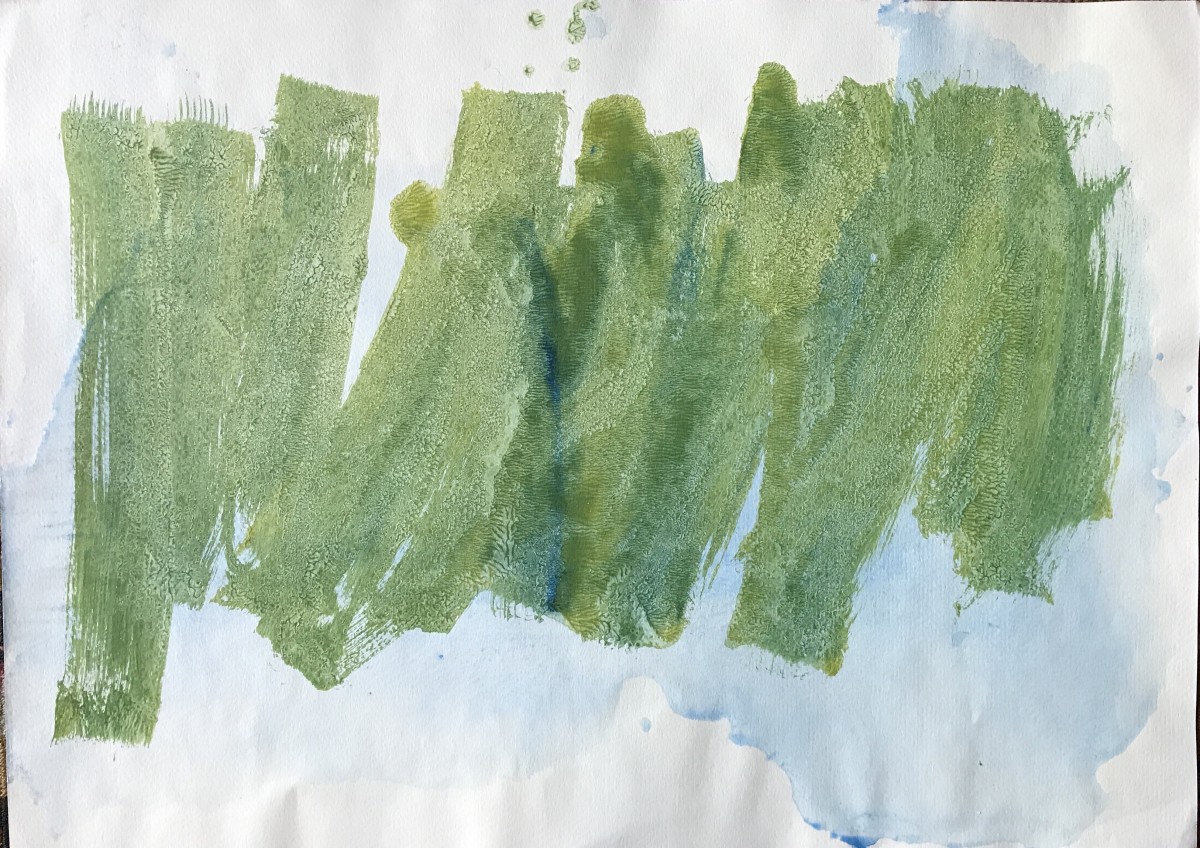 Blue Green Print part 5 by Patricia Zippin 