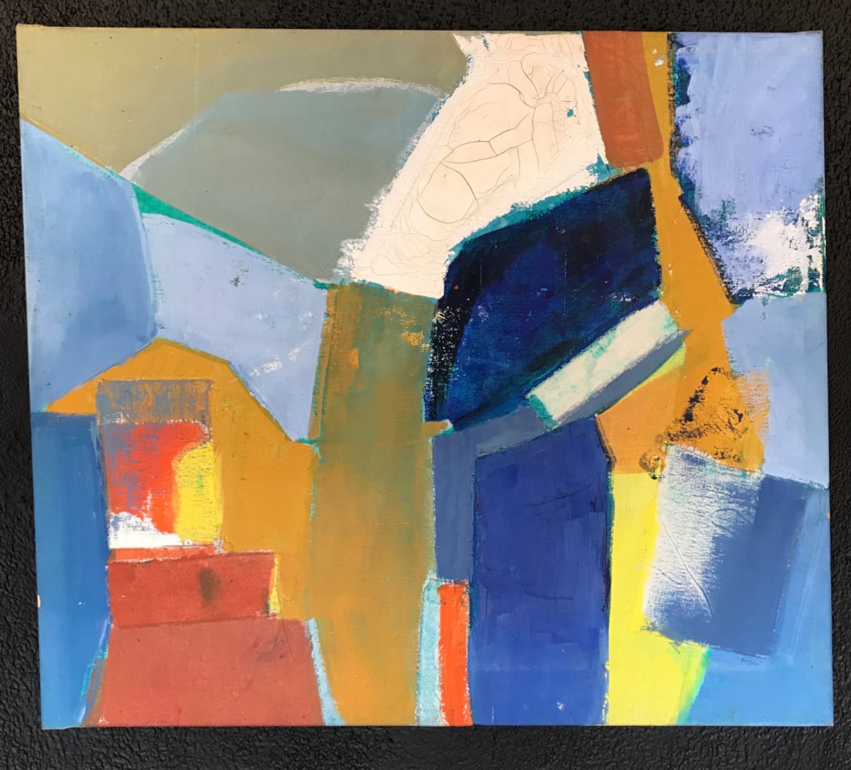 Blue Abstract by Patricia Zippin 