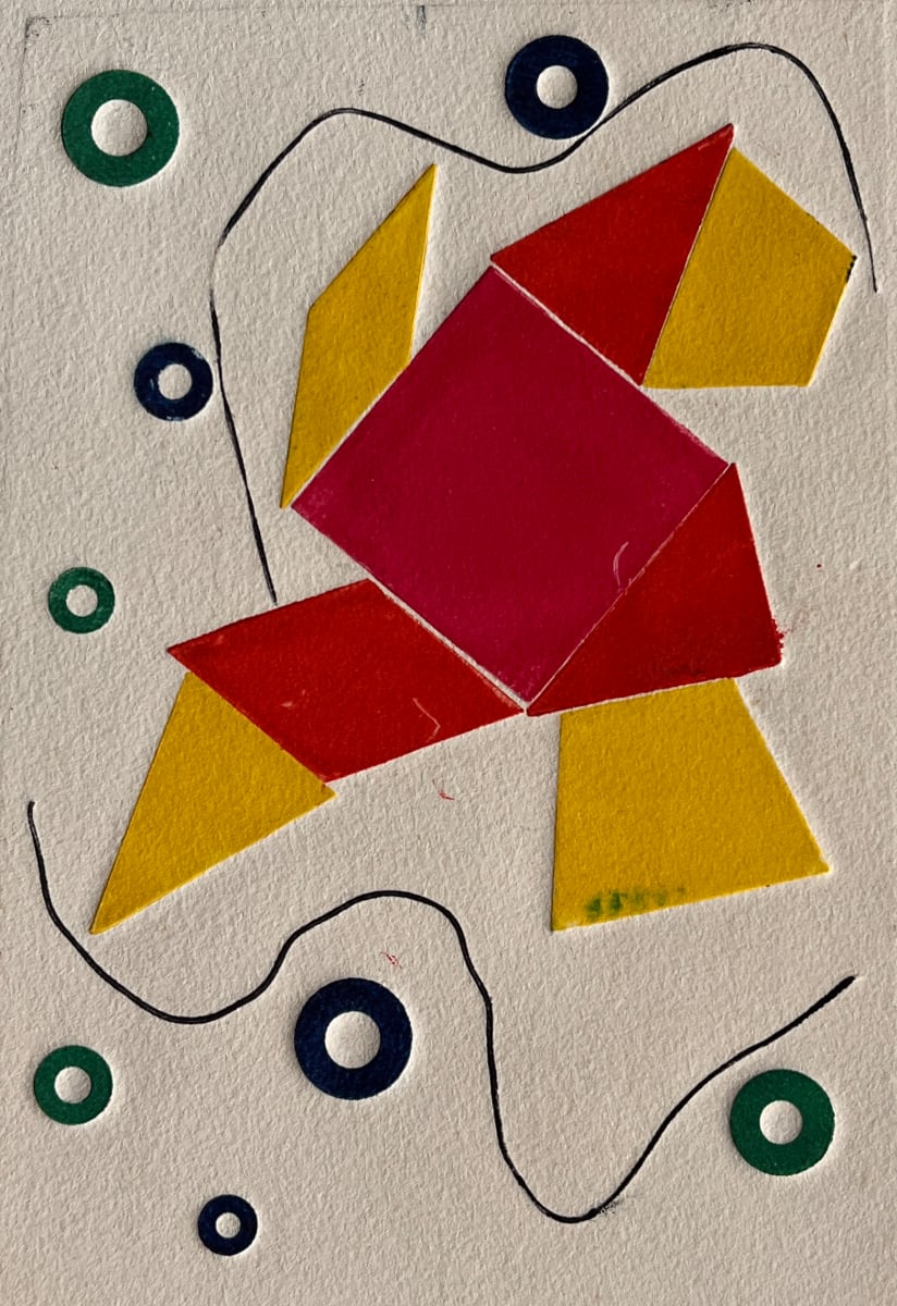 1970s "Jumprope" Relief Print by Unknown 