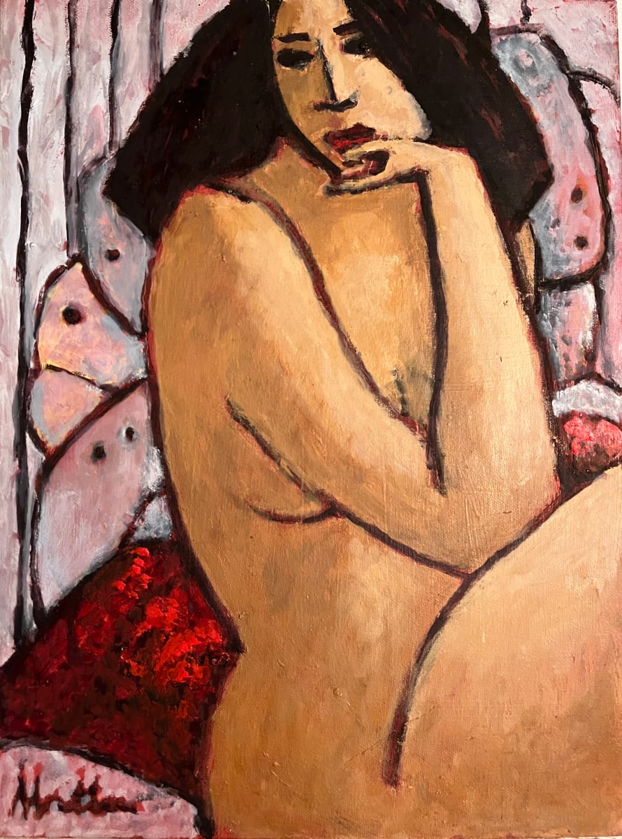 "Slumberline" Female Nude Oil Painting Rip Matteson 2006-2007 by Rip Matteson 