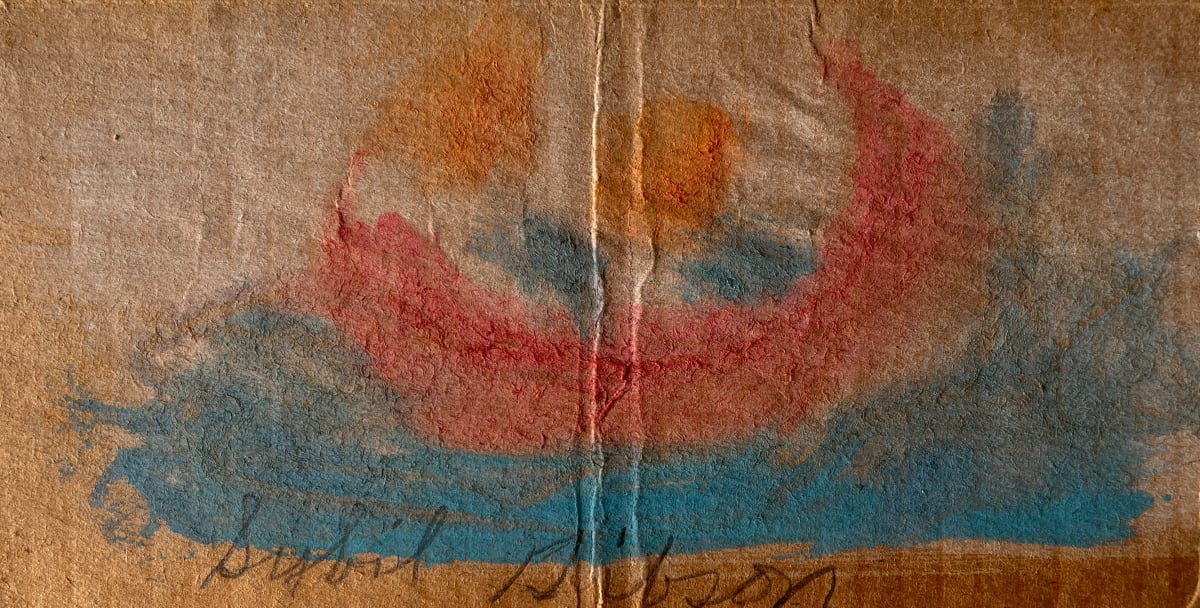 1970s "Boat" Watercolor Painting Sybil Gibson by Sybil Gibson 