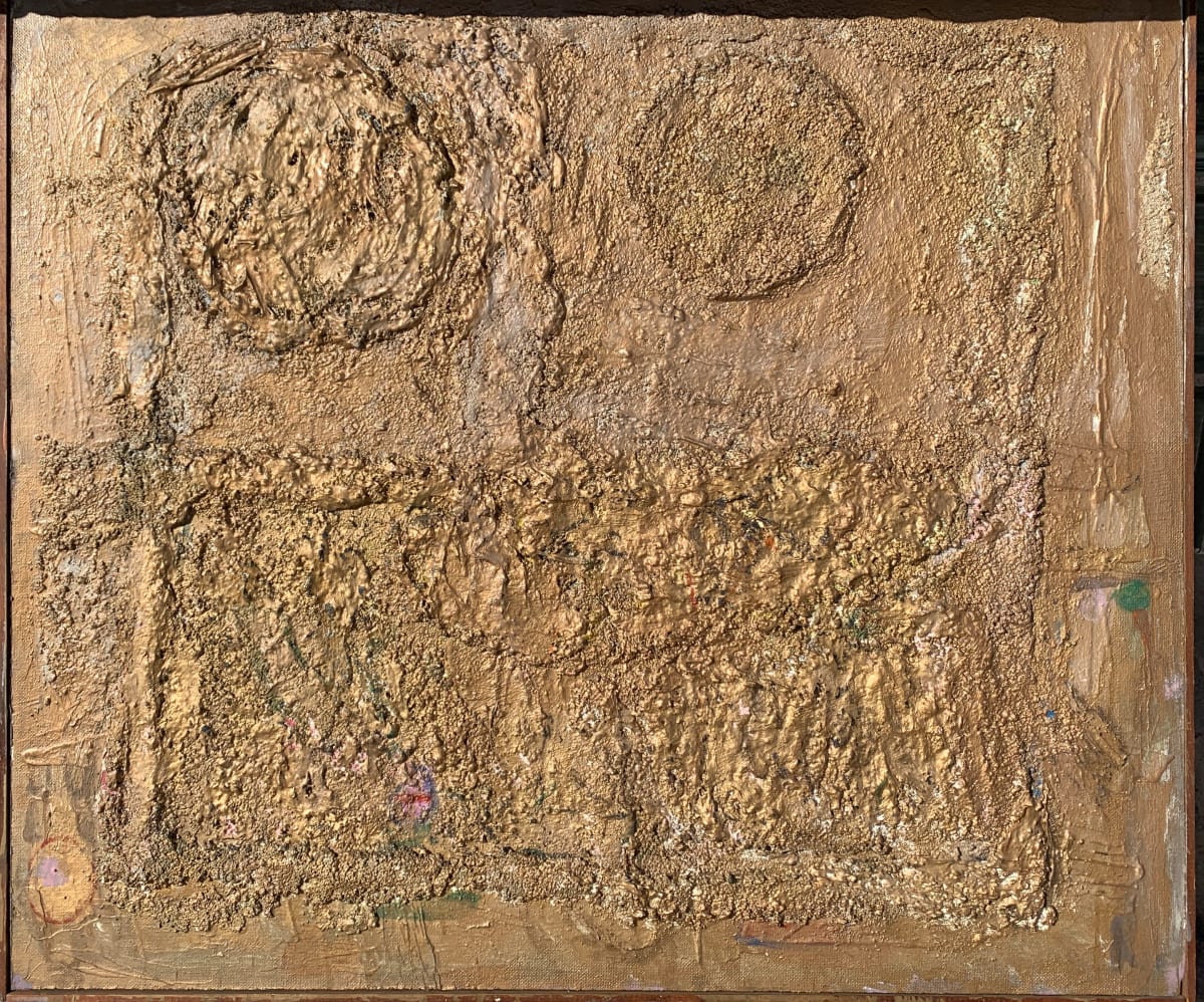 “Bronze Wall” by Sylvia  Rutkoff 