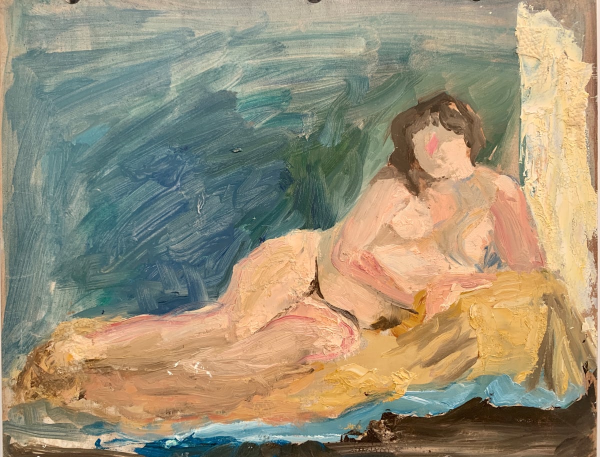 "Laying with Yellow Blanket" by Tamara Gordon 