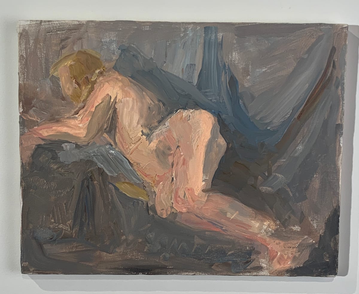 "Nude on Grey Blanket" by Tamara Gordon 