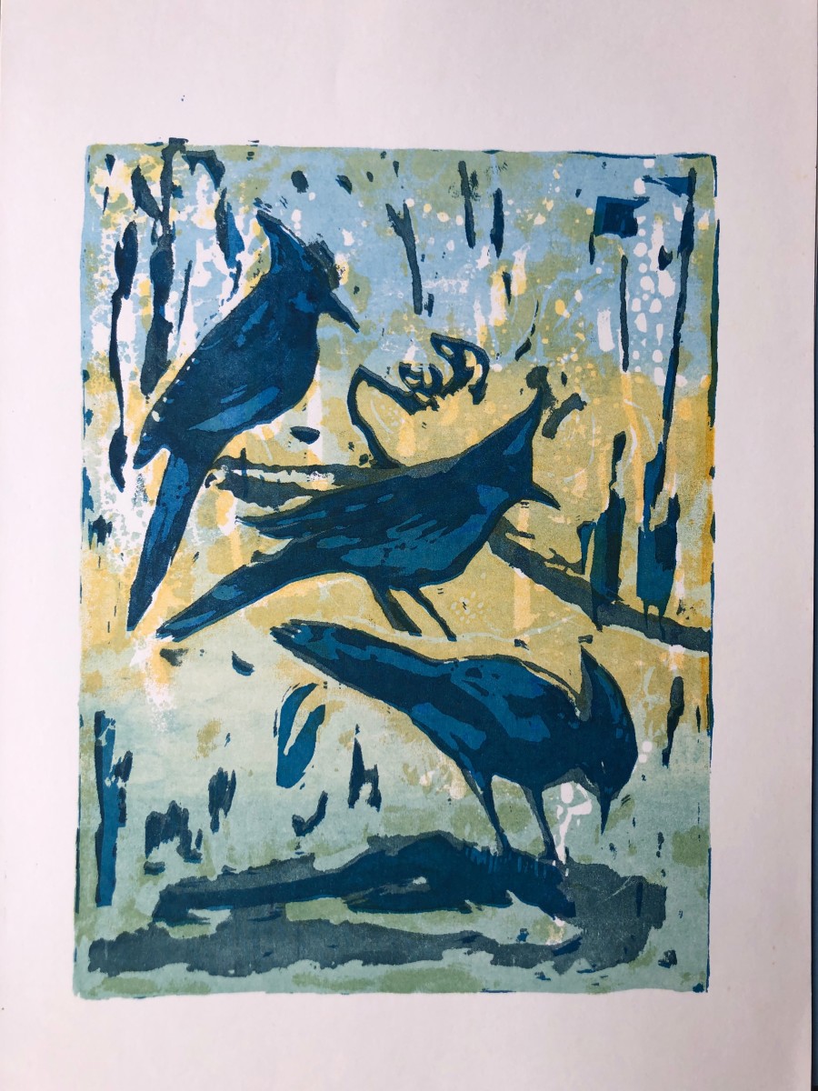 Three Little Birds 18 by Thelma Moody 
