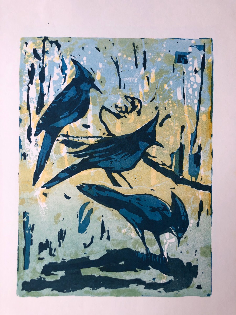 Three Little Birds 22 by Thelma Moody 