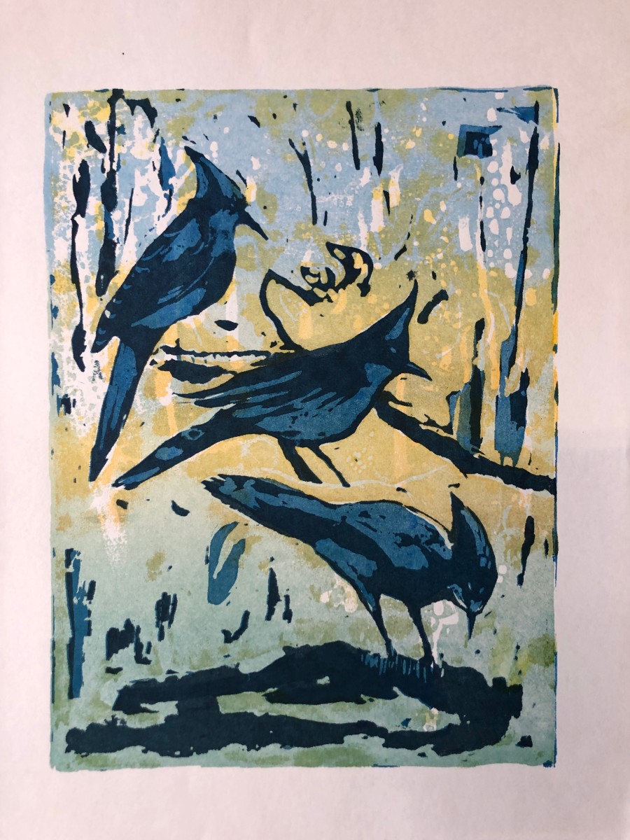 Three Little Birds 8 by Thelma Moody 