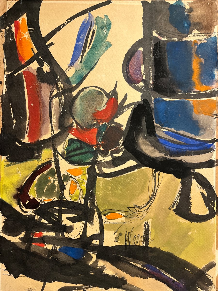 Mid Century Abstract Still Life by Wagner 