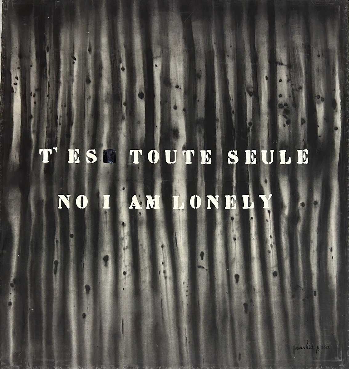 T' ES TOUTE SEULE NO I AM LONELY by saskia pintelon 