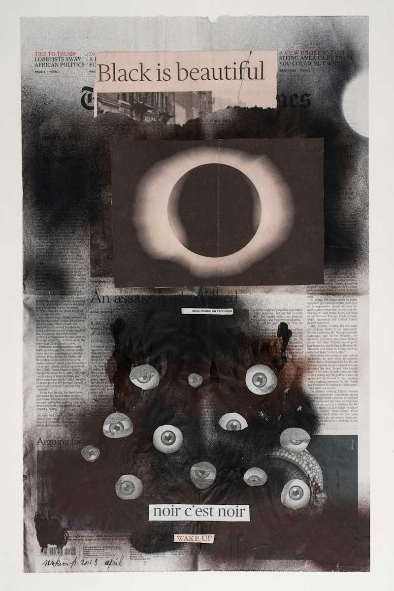 NYT 2019  NEWSPAPER  "No News Good News"  BLACK IS BEAUTIFUL ,NOIR , C'EST NOIRNO by saskia pintelon 