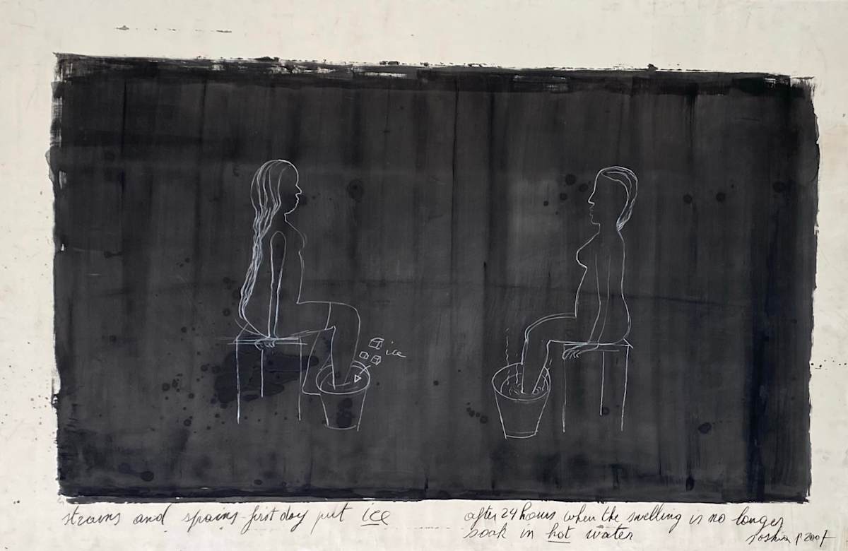 STRAINS AND PAINS FIRST DAY PUT ICE by saskia pintelon 