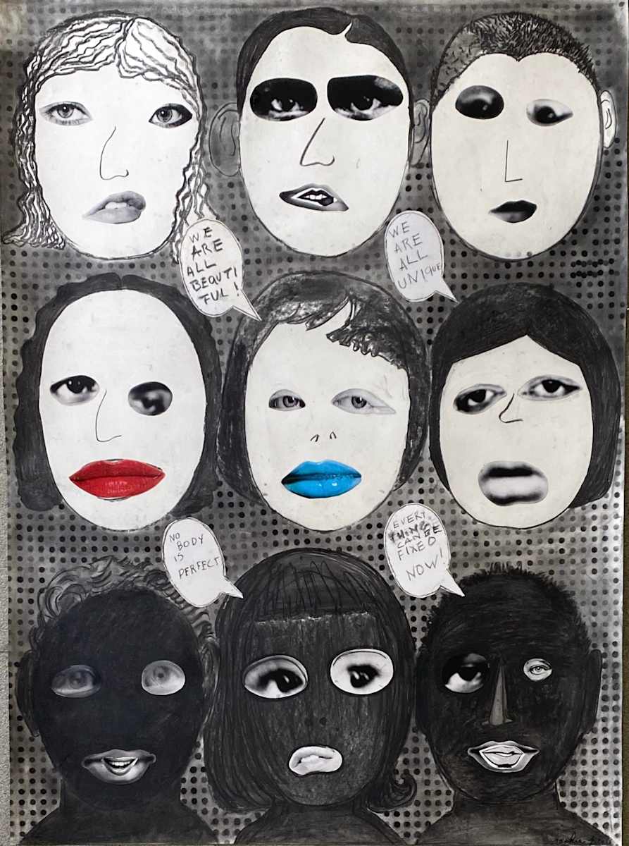 WE ARE ALL UNIQUE AND WE ARE ALL BEAUTIFUL by saskia pintelon 