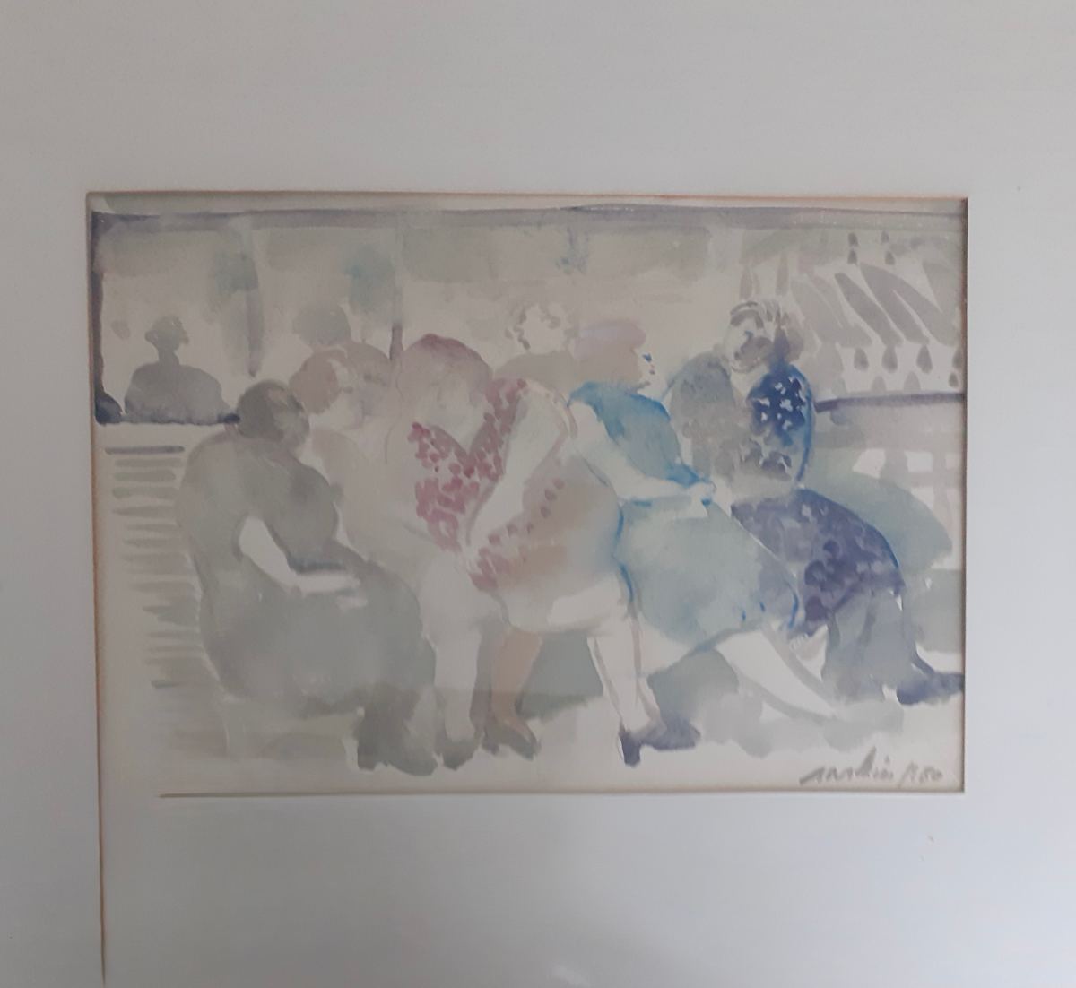 TWO LADIES ON A BENCH by saskia pintelon 