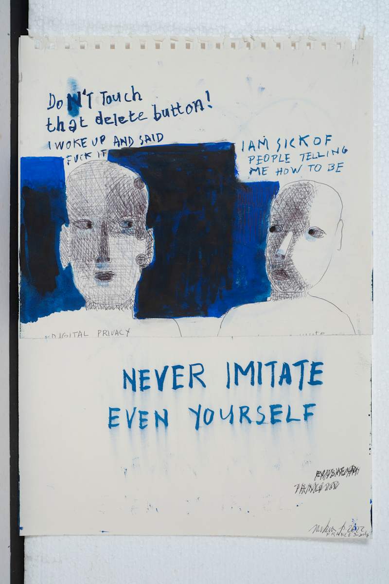 NEVER IMITATE EVEN YOURSELF by saskia pintelon 