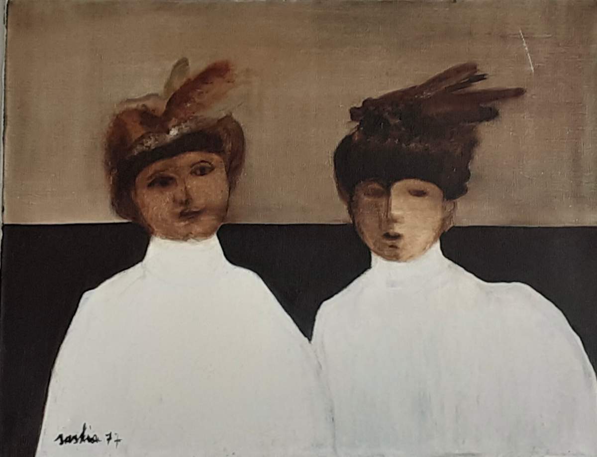TWO LADIES WITH A HAT by saskia pintelon, Image 2.