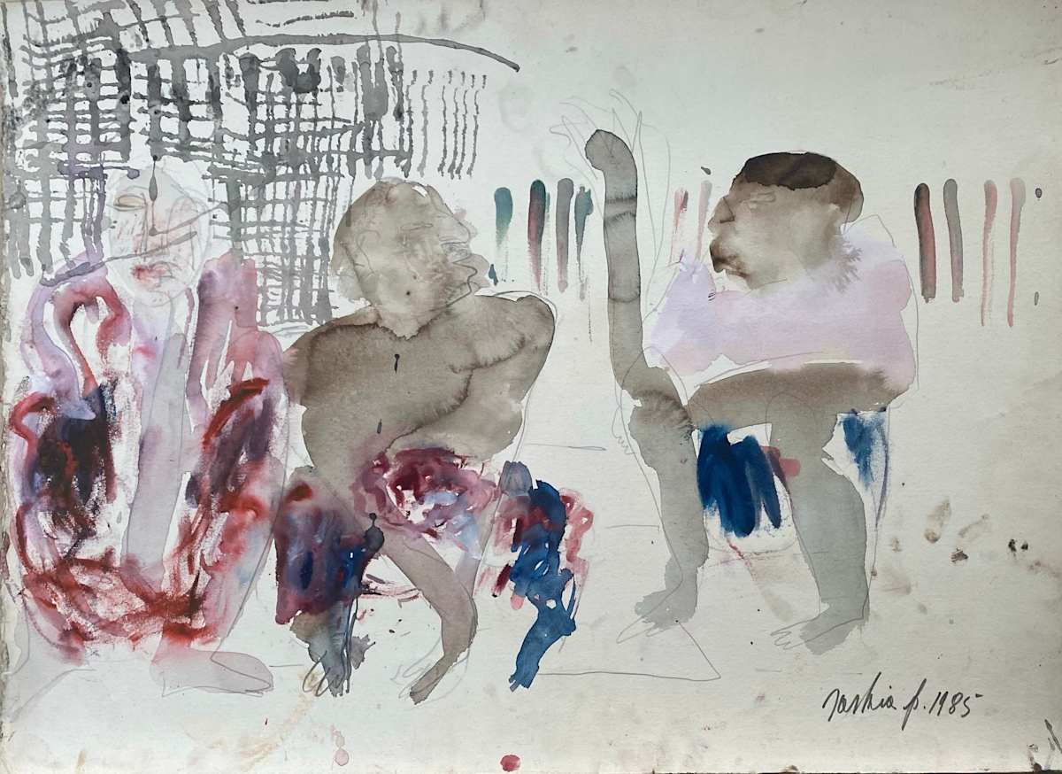 FISHERMEN AT REST ON TH BEACH by saskia pintelon, Image 1.