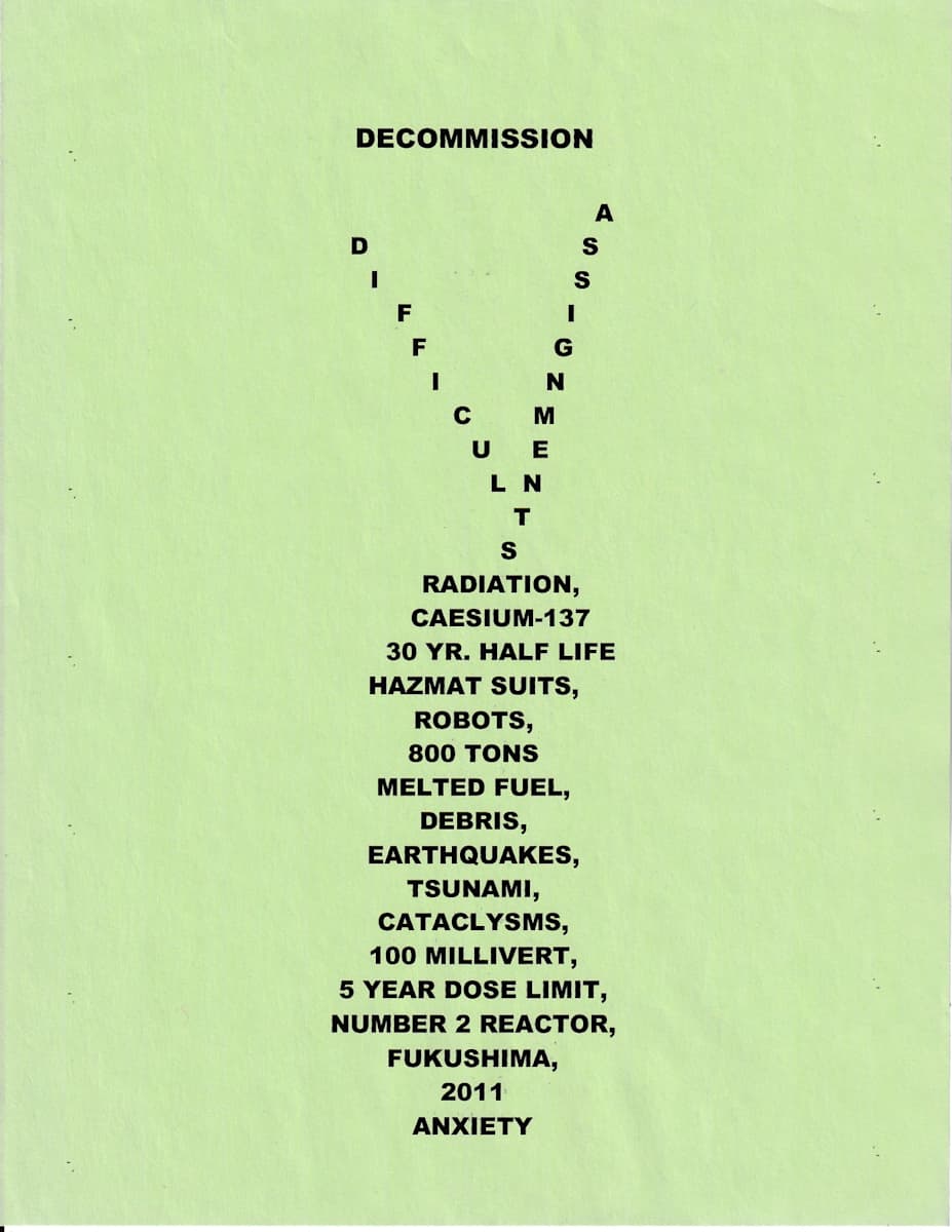 DECOMMISSION by charles elwert, Image 1.