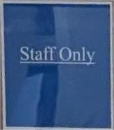 SIGNS OF THE TIMES #1 by charles elwert  Image: STAPH.....INFECTION: STAFF ONLY!!!