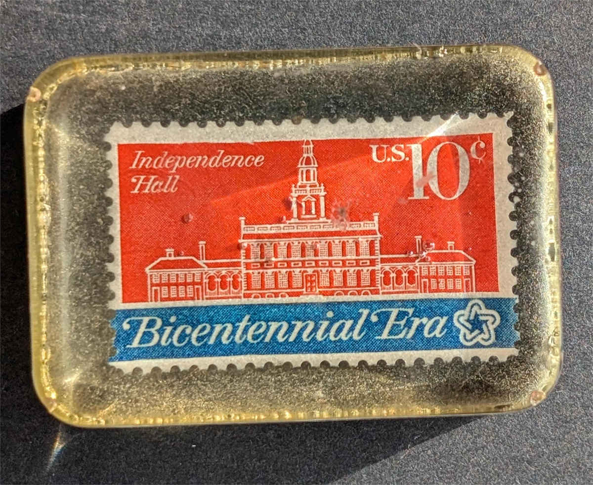 RESIN #3 by charles elwert  Image: BICENTENNIAL StAMP ...10 cents