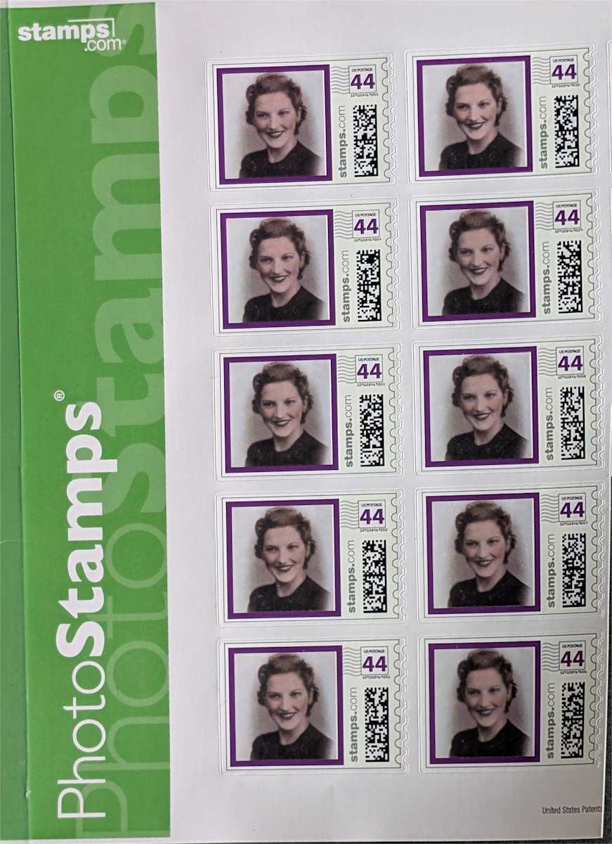 Stamps #1 by charles elwert  Image: MARGARET 1938