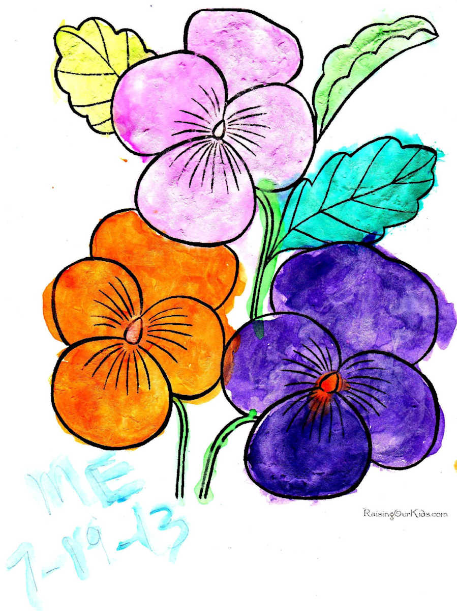 PANSY by charles elwert  Image: Margaret: ONE TOUGH PANSY