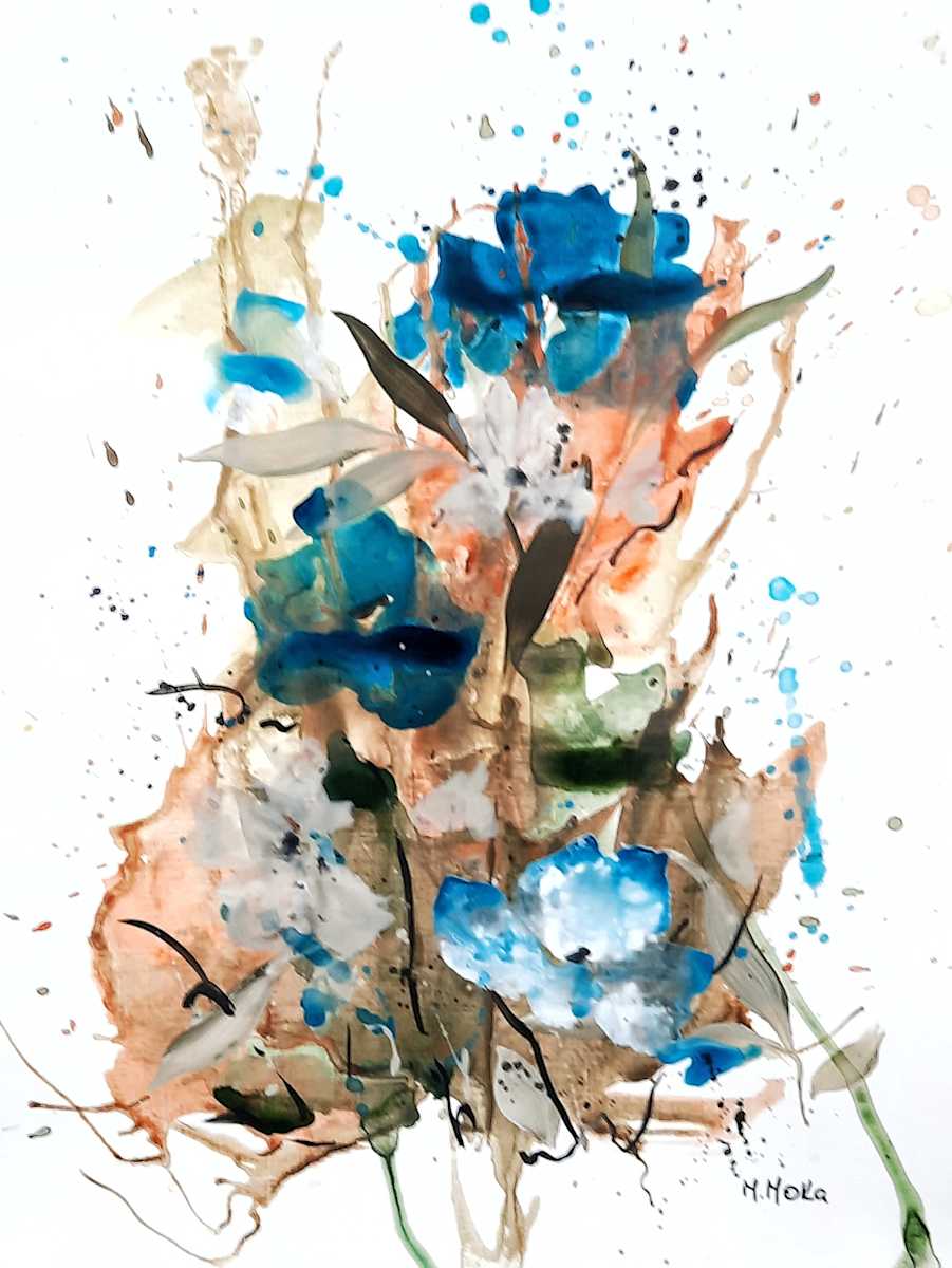 Abstracción botánica ll by Moni Moka  Image: Discover tranquility in nature with 'Botanical Duos' – a collection that enhances your space.