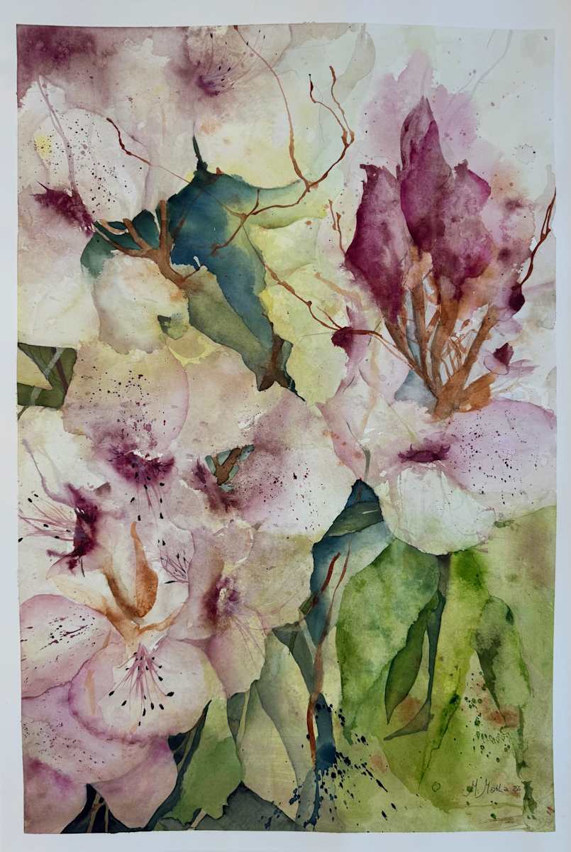 Rododendros de verano by Moni Moka 