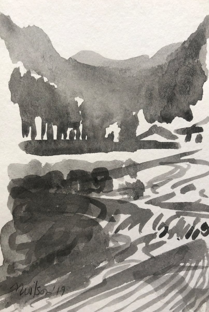 Kyoto Landscape: River in Sonobe by Marianne Wilson 