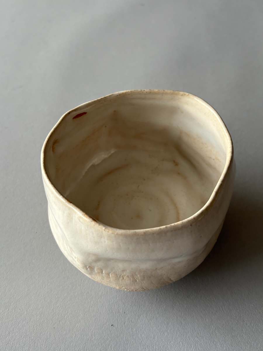 Ceramic Bowl (Matcha Teabowl, thrown and altered) #8-C6 by Marianne Wilson Studio 