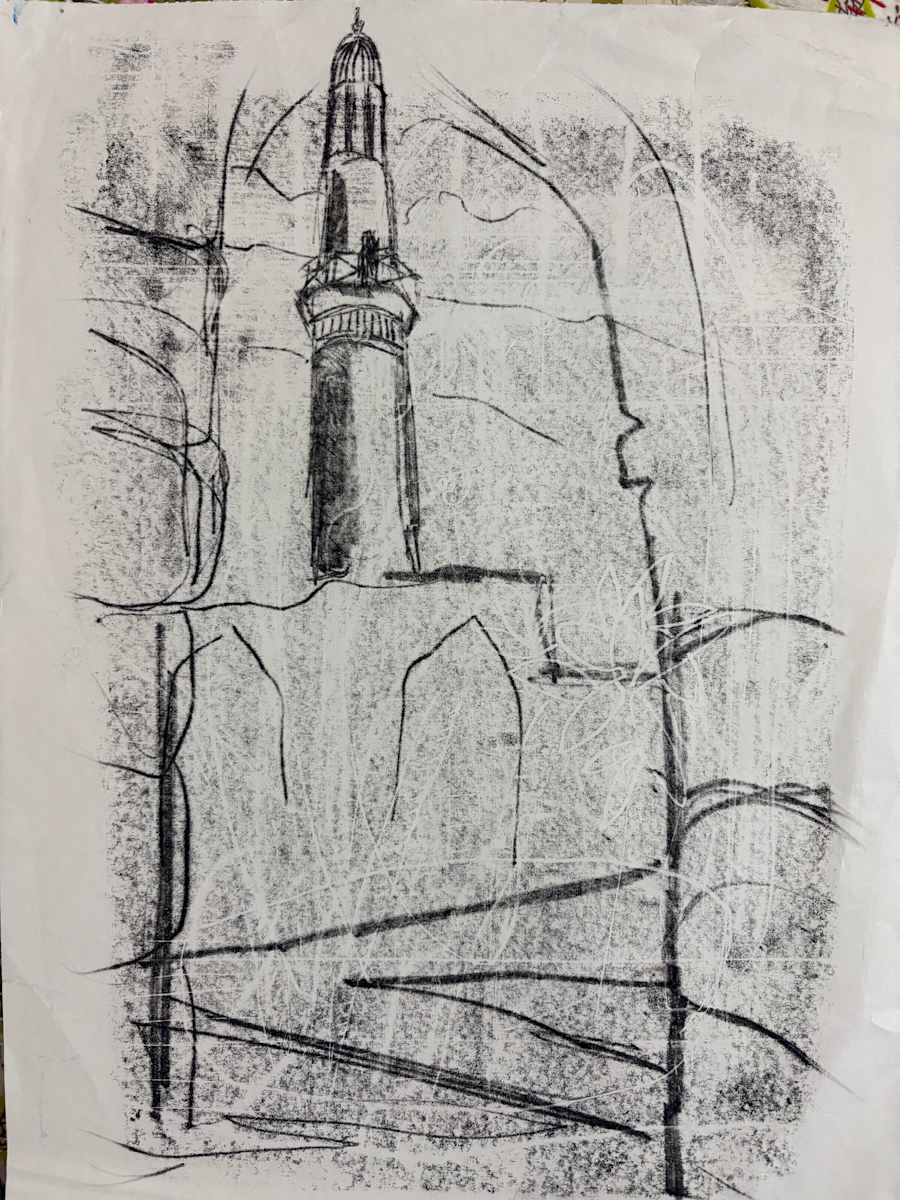 Minaret in Bahrain by Marianne Wilson Studio 