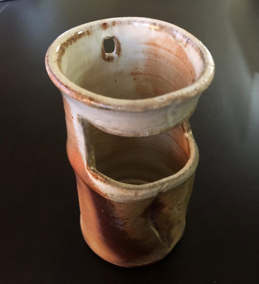 Vase with cut window by Marianne Wilson 