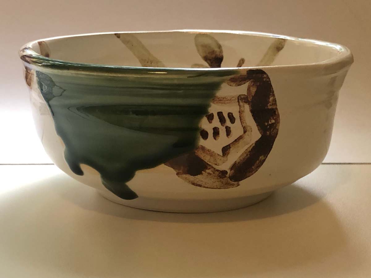 Ceramic Bowl: Oribe by Marianne Wilson 