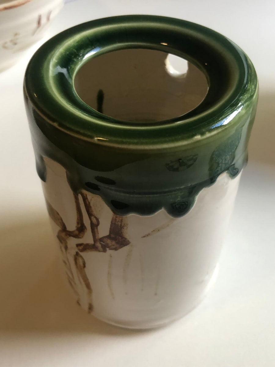 Ceramic Vase: Oribe by Marianne Wilson, Image 1.