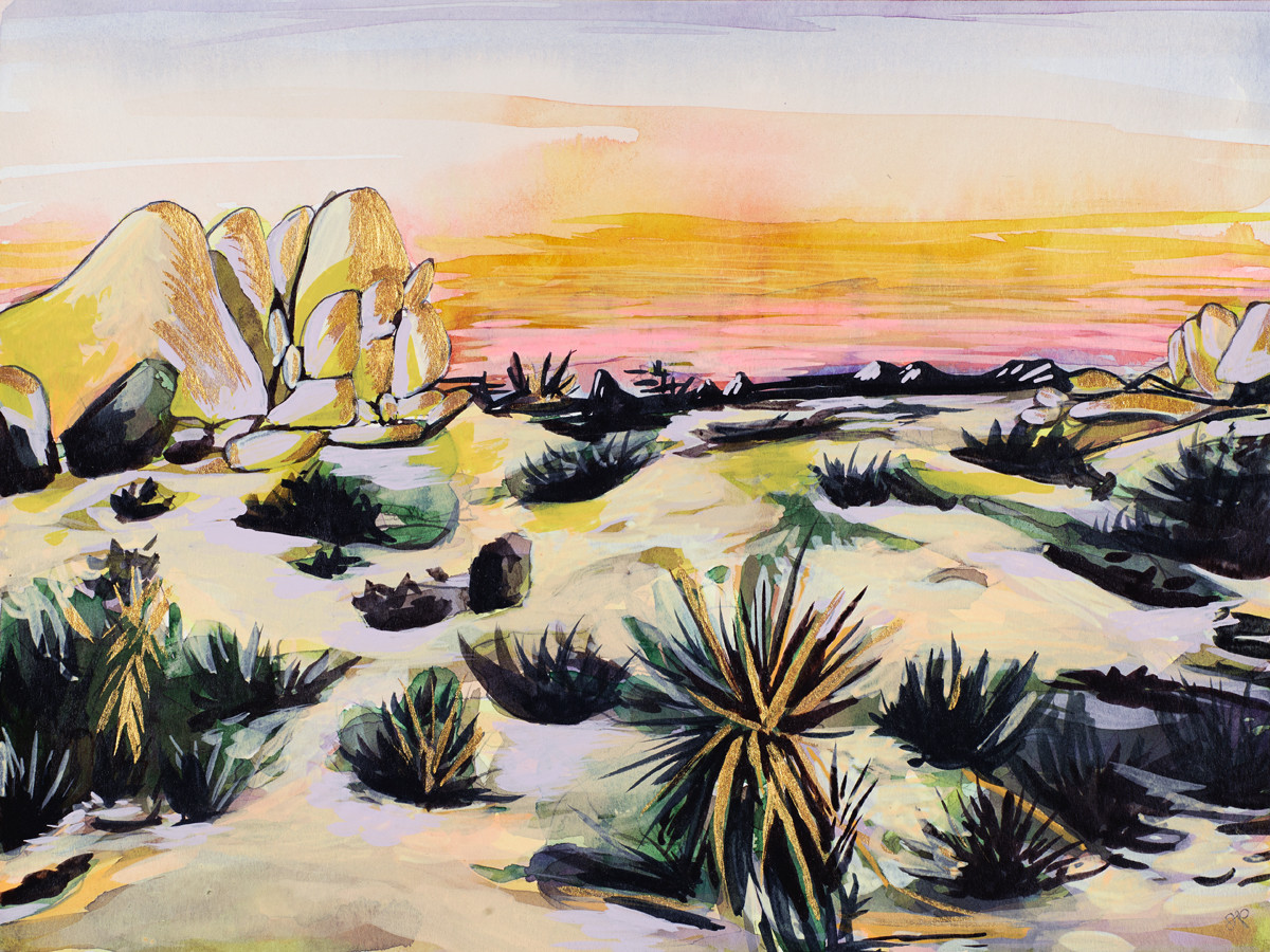 Joshua Tree at dusk by Jen Dunlap 